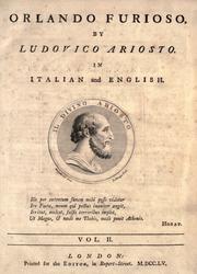 Cover of: Orlando furioso. by Lodovico Ariosto