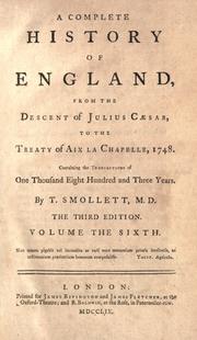 Cover of: A complete history of England by Tobias Smollett