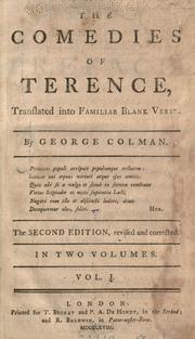 Cover of: The comedies of Terence by Publius Terentius Afer