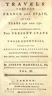 Cover of: Travels through Holland, Flanders, Germany, Denmark, Sweden, Lapland, Russia, the Ukraine, and Poland, in the years 1768, 1769, and 1770. by Joseph Marshall