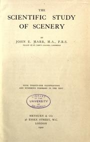 Cover of: scientific study of scenery