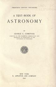 Cover of: A text-book of astronomy