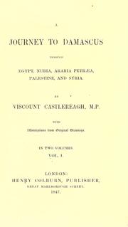 Cover of: A journey to Damascus by Londonderry, Frederick William Robert Stewart 4th marquess