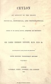 Ceylon by Sir James Emerson Tennent