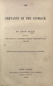 Cover of: The servants of the stomach.