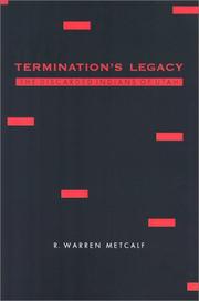 Cover of: Termination's Legacy: The Discarded Indians of Utah