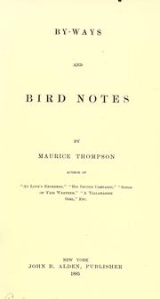 Cover of: By-ways and bird notes