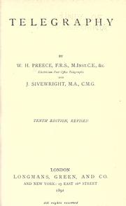 Cover of: Telegraphy by William Henry Preece