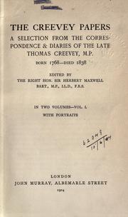 Cover of: The Creevey papers by Thomas Creevey, Thomas Creevey