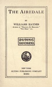Cover of: The Airedale by Williams Haynes