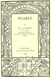 Cover of: Pearls by William J. Dakin