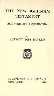 The new (German) testament by Anthony Hope