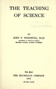 Cover of: The teaching of science