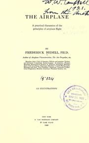 Cover of: airplane: a practical discussion of the principles of airplane flight