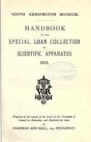 Cover of: Handbook to the special loan collection of scientific apparatus 1876