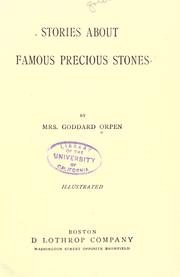 Cover of: Stories about famous precious stones