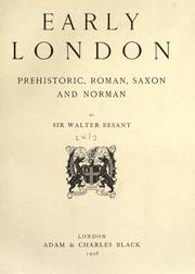 Cover of: The survey of London. by Walter Besant