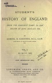 Cover of: A student's history of England. by Gardiner, Samuel Rawson