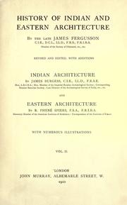 Cover of: History of Indian and Eastern architecture