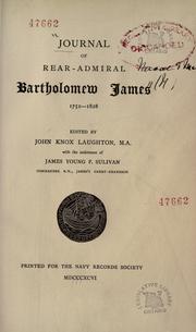 Cover of: Journal of Rear-Admiral Bartholomew James, 1752-1828 by Bartholomew James