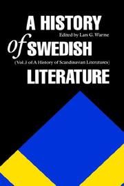Cover of: A History of Swedish literature | 