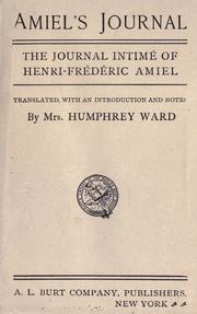 Cover of: Amiel's Journal by Henri Frédéric Amiel
