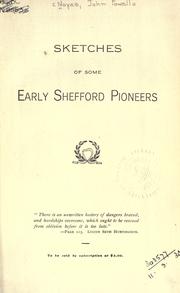 Cover of: Sketches of some early Shefford pioneers