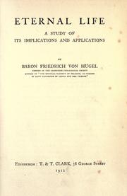 Cover of: Eternal life by Hügel, Friedrich Freiherr von