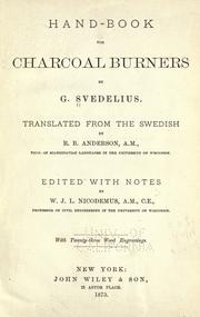 Cover of: Hand-book for charcoal burners by Gustaf Svedelius
