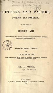 Cover of: Letters and Papers, Foreign and Domestic, Henry VIII