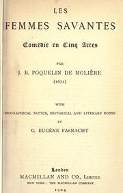 Cover of: Les femmes savantes by Molière