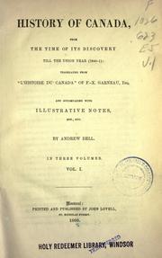Cover of: History of Canada | F.-X Garneau
