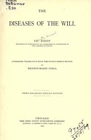 Cover of: The diseases of the will. by Théodule Armand Ribot