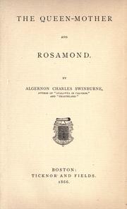 Cover of: The Queen-mother, and Rosamond.
