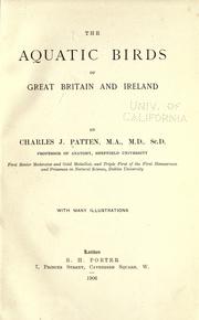 Cover of: The aquatic birds of Great Britain and Ireland. by Charles Joseph Patten