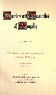 Cover of: memoirs and correspondence of Madame D'Épinay.