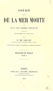 Cover of: Voyage autour de la mer Morte et dans les terres bibliques by Louis Félicien Joseph Caignart de Saulcy