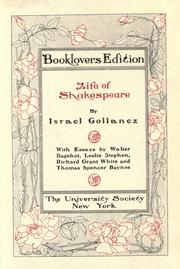 Cover of: Life of Shakespeare by Sir Israel Gollancz