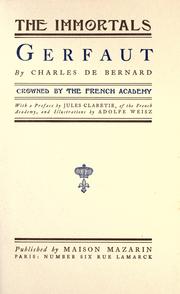 Cover of: Gerfaut by Bernard, Charles de