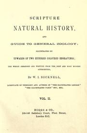 Cover of: Scripture natural history and guide to general zoology