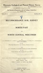 Cover of: Reconnoissance soil survey of north part of north central Wisconsin