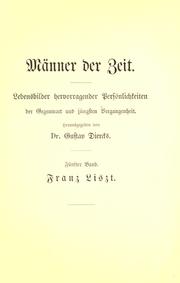 Cover of: Franz Liszt: ein Lebensbild.
