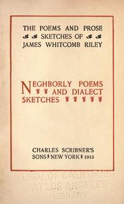 Cover of: The poems and prose sketches of James Whitcomb Riley ... by James Whitcomb Riley