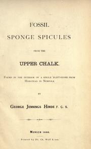 Cover of: Fossil sponge spicules from the upper chalk: found in the interior of a single flint-stone from Horstead in Norfolk