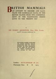 Cover of: British mammals by Harry Hamilton Johnston