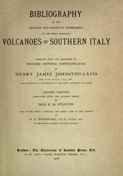 Cover of: Bibliography of the geology and eruptive phenomena of the more important volcanoes of southern Italy