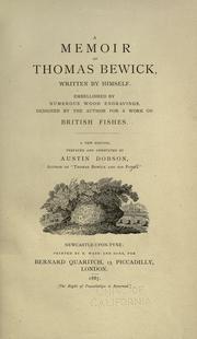 Cover of: Memorial edition of Thomas Bewick's works. by Thomas Bewick