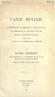 Cover of: Cane sugar by Noël Deerr, Noël Deerr