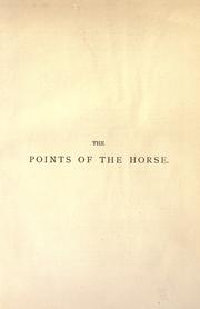 Cover of: The points of the horse by M. Horace Hayes
