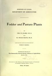 Cover of: Fodder and pasture plants by Clark, George H.